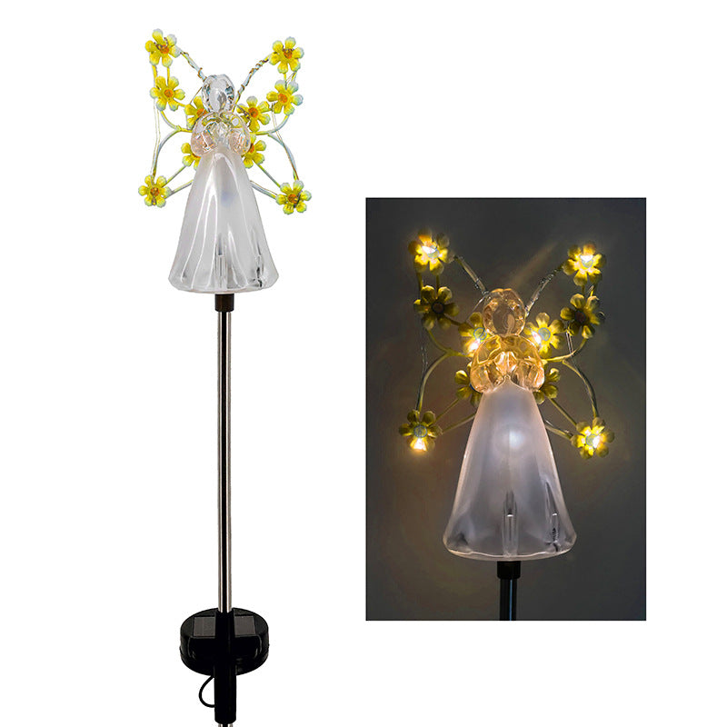 SereniGlow | Solar Angel LED Garden Light – Elegant Outdoor Illumination