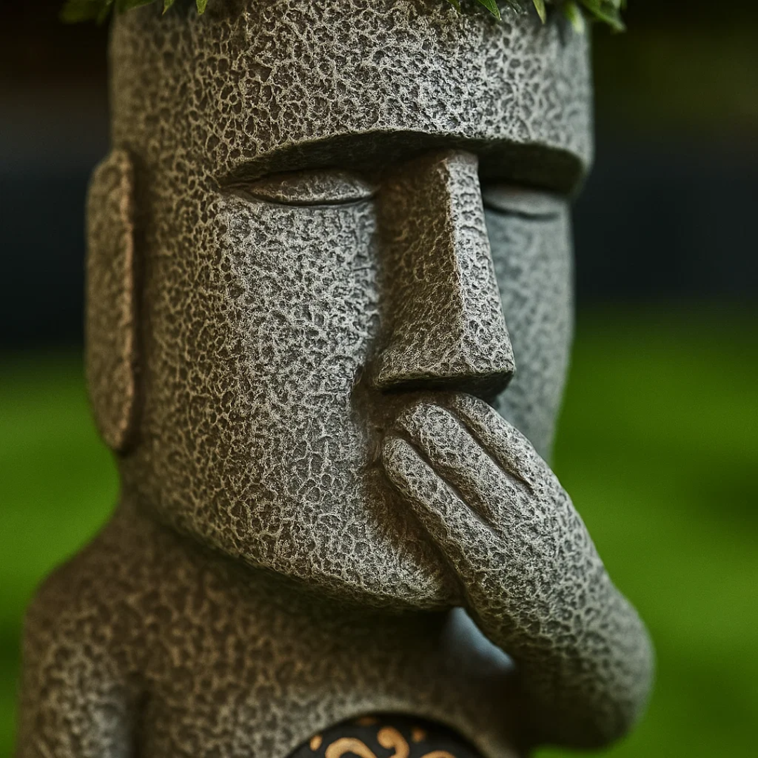 StoneGlow | Solar Garden Statue – Artistic Lighting with Cultural Charm