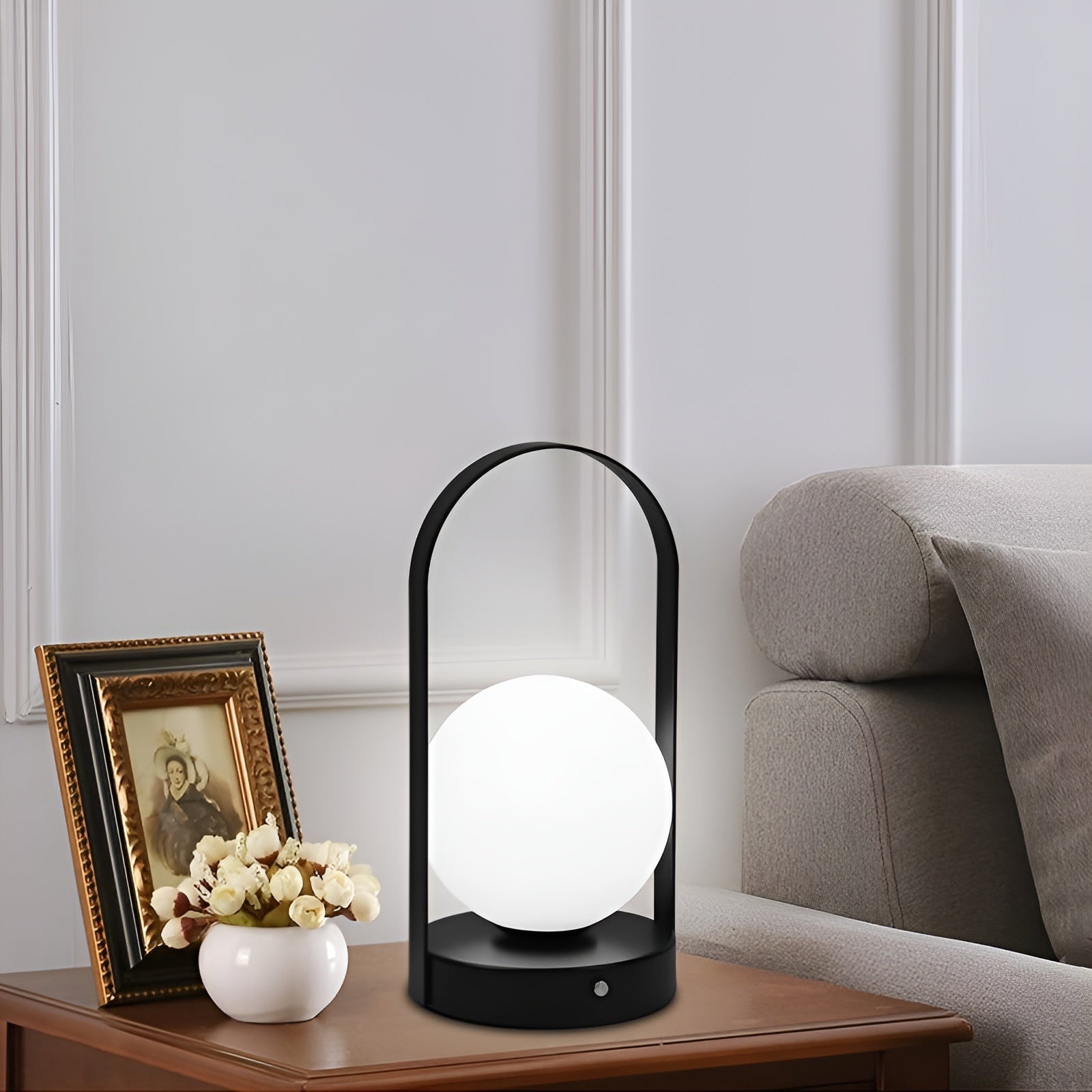 SphereLuxe | Table Lamp – Wireless Rechargeable Touch Control