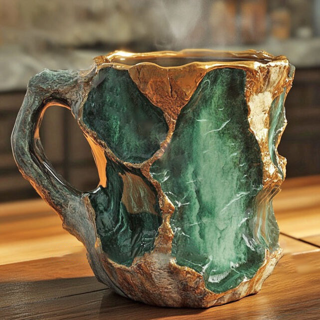 LumiStone | Crystal Mug – Artistic Handcrafted Design for Refined Taste