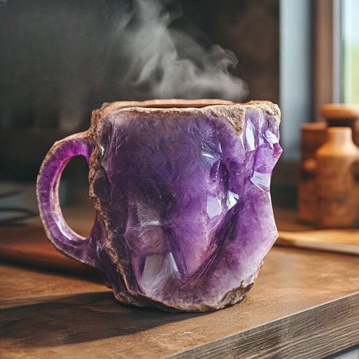LumiStone | Crystal Mug – Artistic Handcrafted Design for Refined Taste