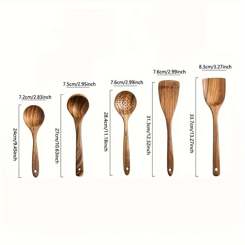 EcoSavor | Wooden Utensil Set – Stylish Sustainable Cooking