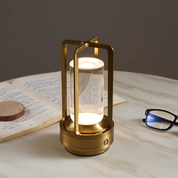 Waterproof Outdoor Lamp with Touch Sensor and Adjustable Ambient Lighting - Cylindrical Crystal Outdoor Light Fixture 8