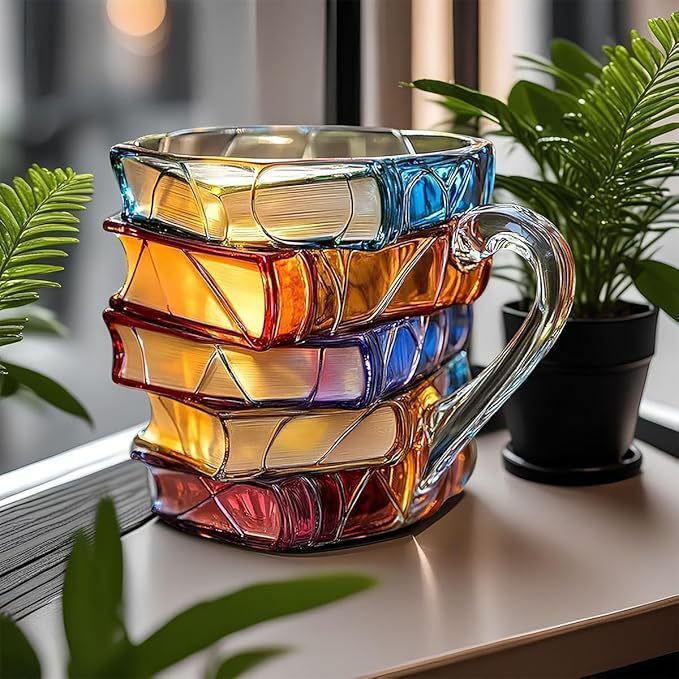 BookBrew | Tazza da Caffè – Design Artigianale 3D a Forma di Libro