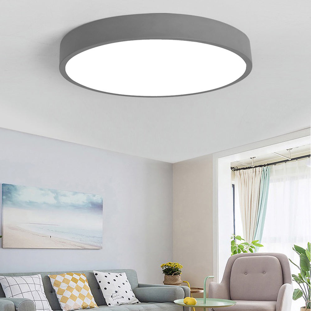 GlowRing | Ceiling Light – Ultra-Slim LED with Pastel Elegance