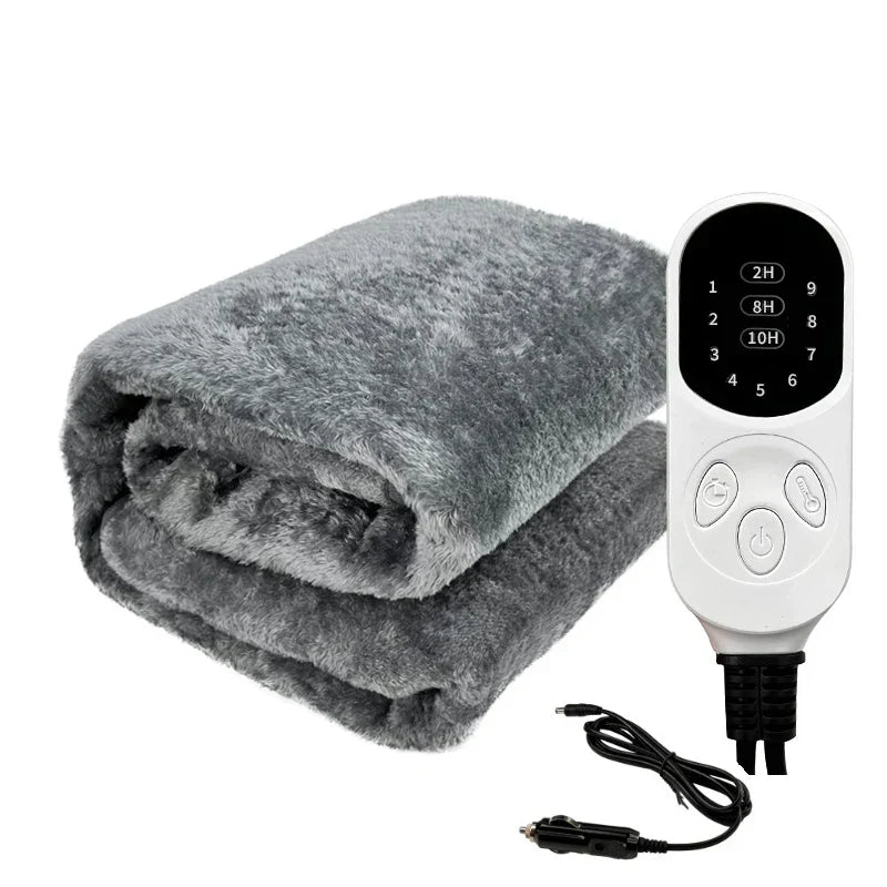DriveHeat | Electric Car Blanket – 12V Warmth with Safety Timer