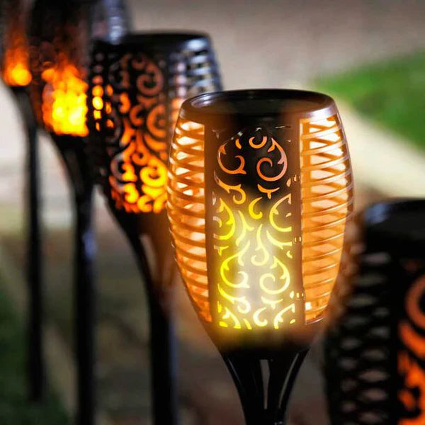 IP65 Waterproof LED Solar Garden Torches with 10-Hour Battery Life 4