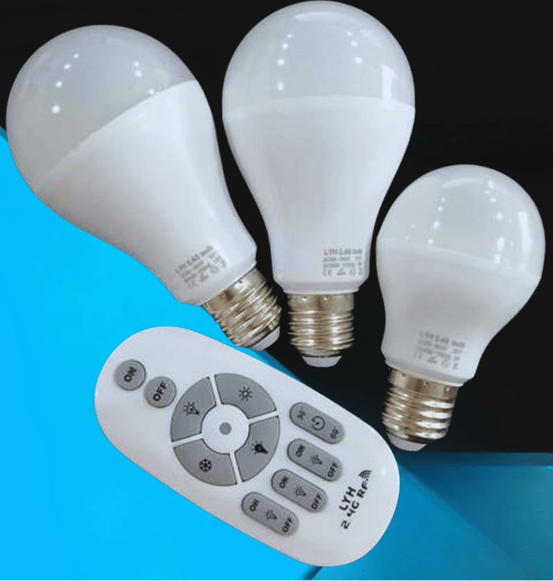 BrightEase | Smart LED Bulb Set – Remote-Controlled Dimmable Lighting