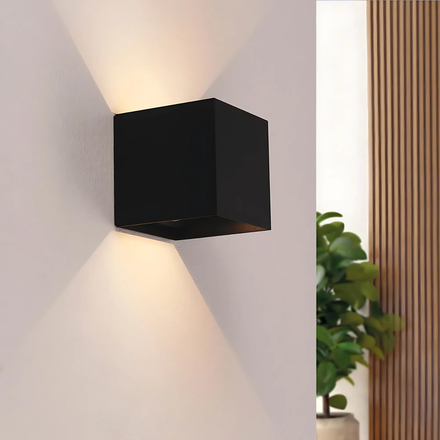 BrightBox | Wall Lamp – Sleek Minimalist Style with LED Illumination 3.94 x 3.94 x 3.94 in (10 x 10 x 10 cm) Decoluxe.co.uk