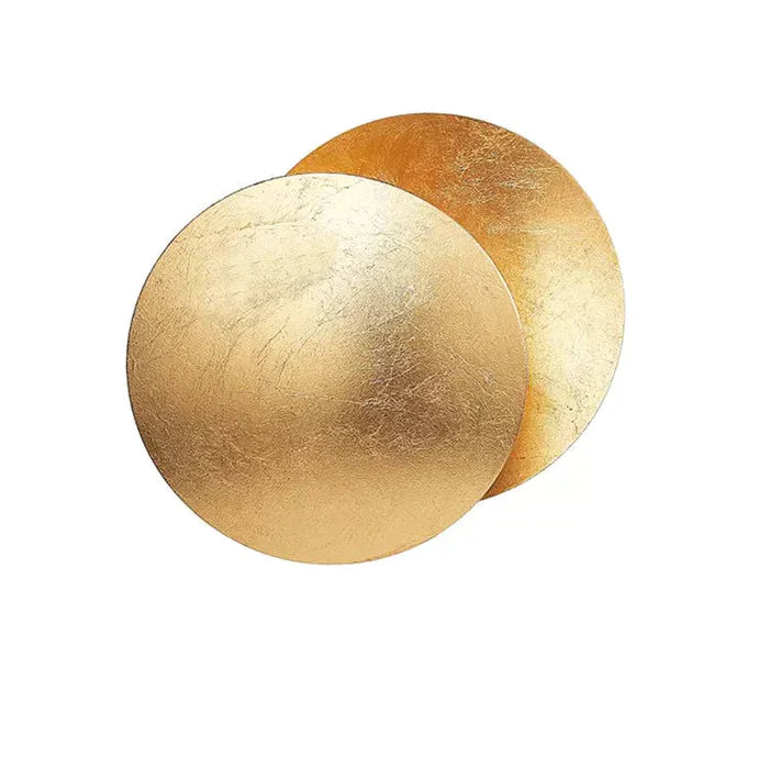 CelestAura | LED Wall Lamp – Golden Discs & Soothing Glow Wall Light Fixtures Decoluxe.co.uk