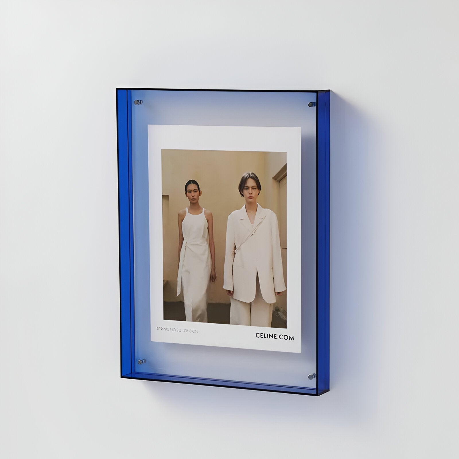 ClearVista | Photo Frame – Modern Acrylic Display Blue Decoluxe.co.uk