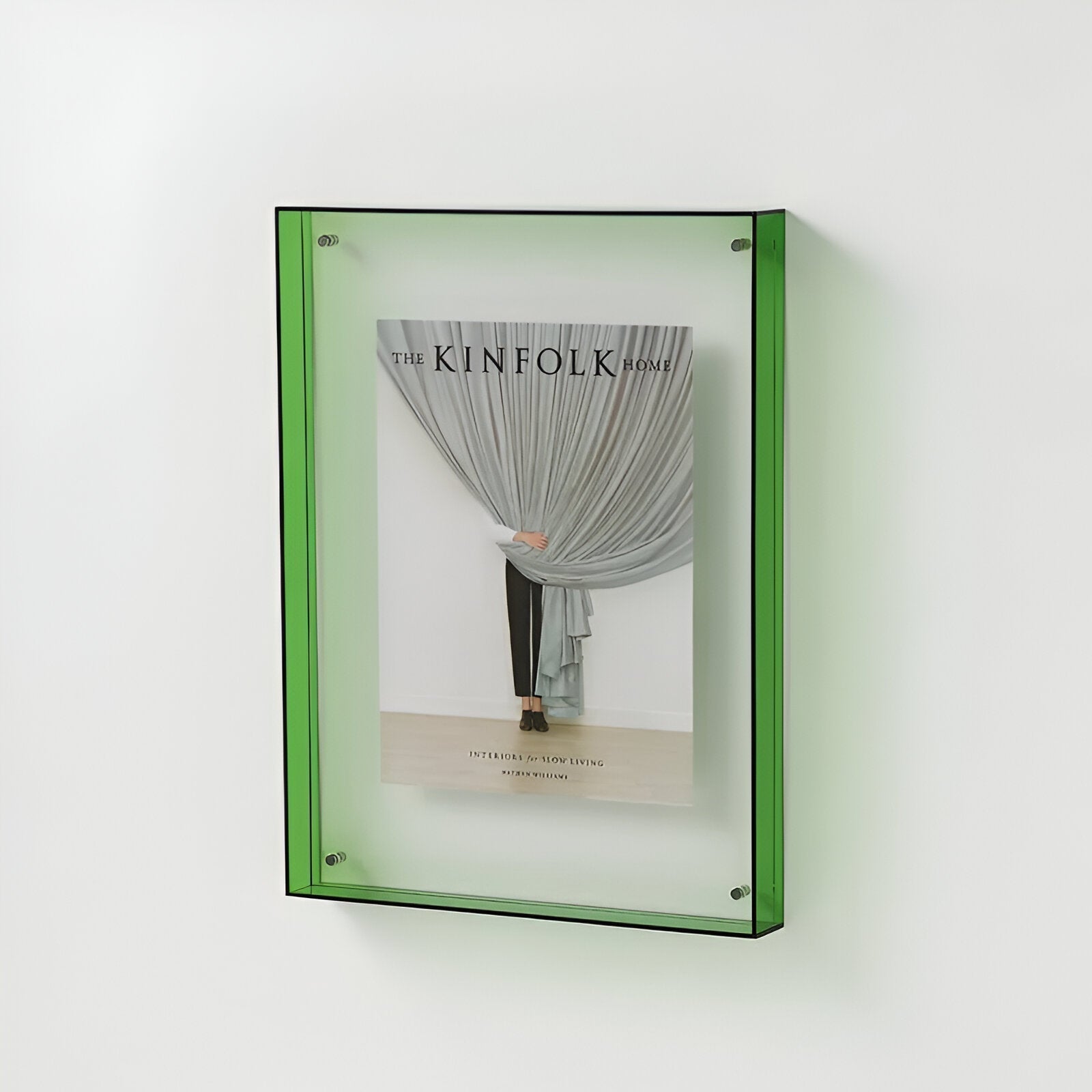 ClearVista | Photo Frame – Modern Acrylic Display Green Decoluxe.co.uk