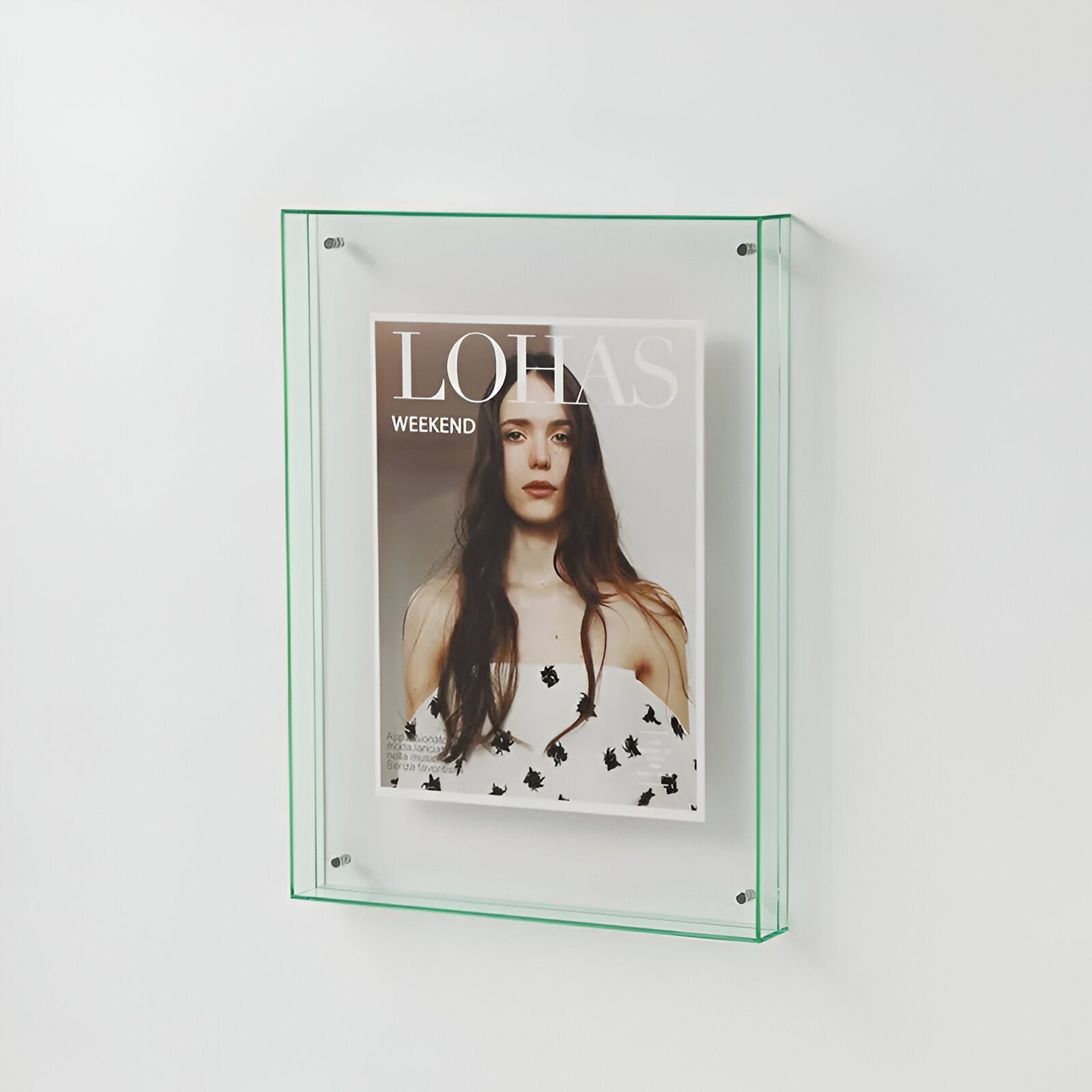 ClearVista | Photo Frame – Modern Acrylic Display Light Green Decoluxe.co.uk