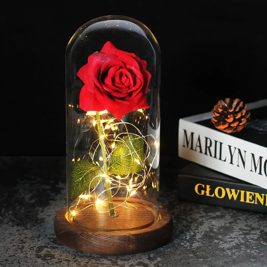 EternalBloom | Preserved Rose – Warm LED Glow Decoluxe.co.uk