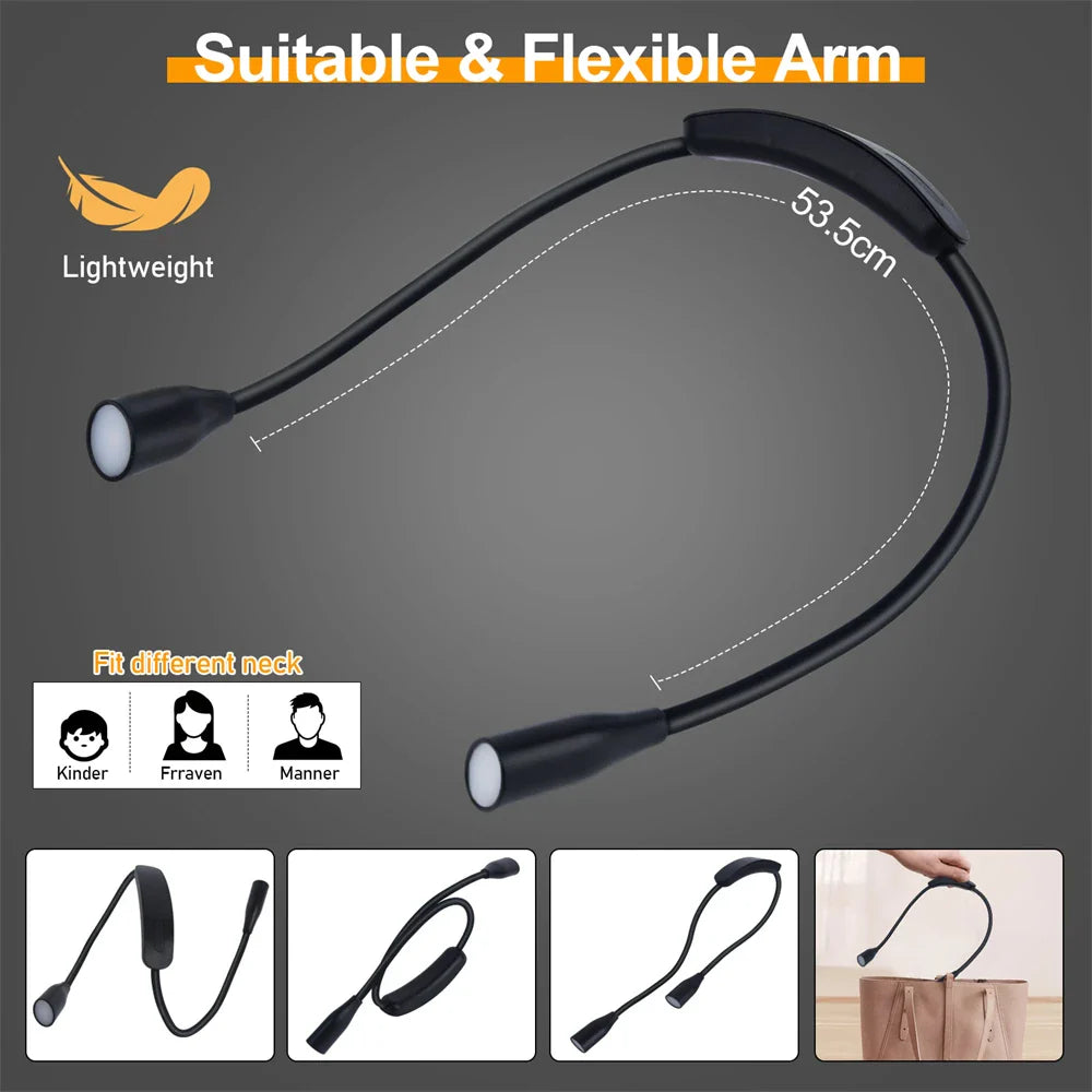 FlexiBeam | LED Neck Light – Hands-Free Eye-Friendly Reading Decoluxe.co.uk
