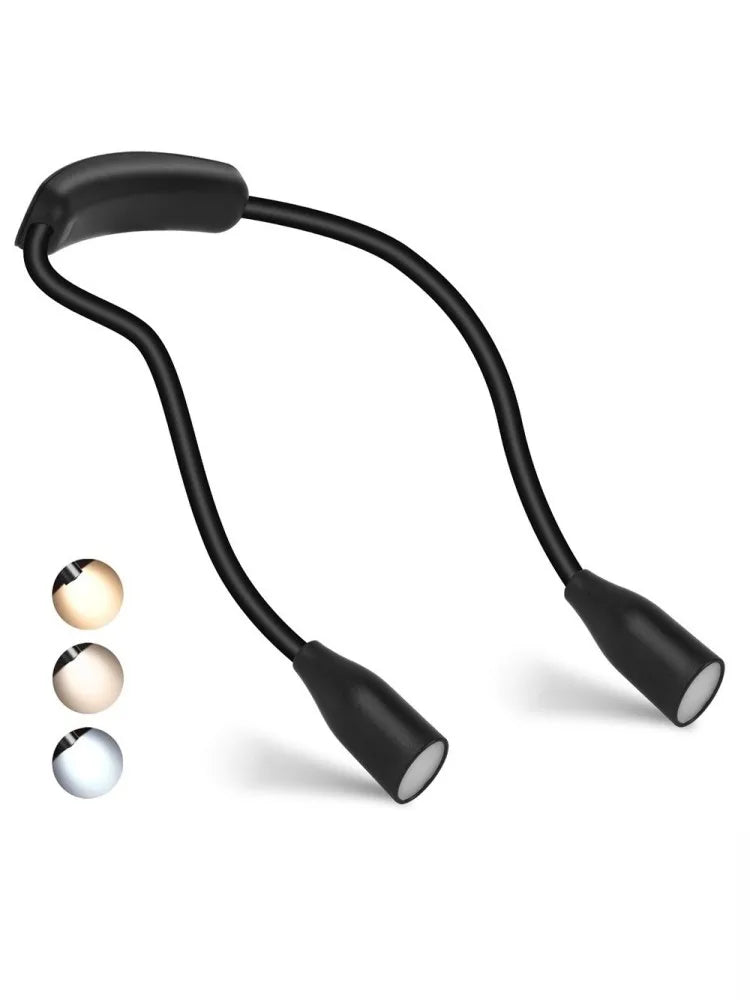 FlexiBeam | LED Neck Light – Hands-Free Eye-Friendly Reading Black Decoluxe.co.uk