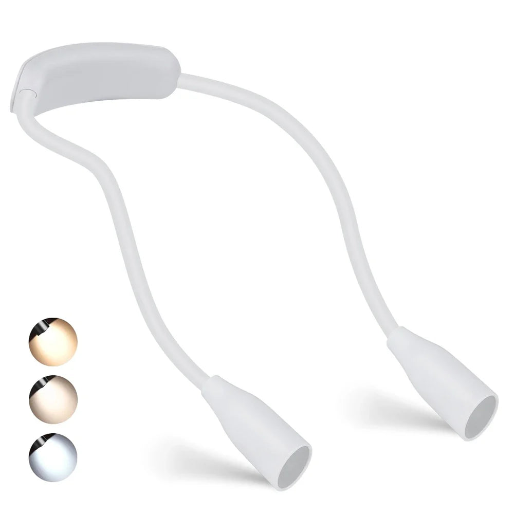 FlexiBeam | LED Neck Light – Hands-Free Eye-Friendly Reading White Decoluxe.co.uk