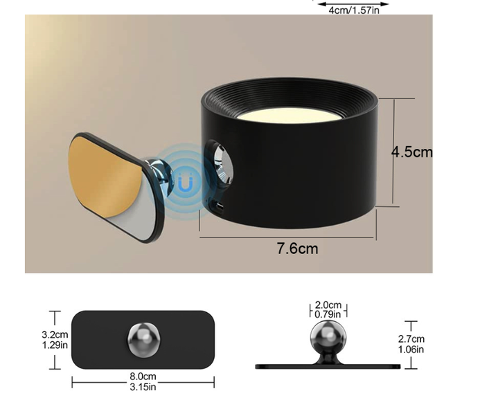 Flexilight | Cordless Magnetic Wall Light Wall Light Fixtures Decoluxe.co.uk