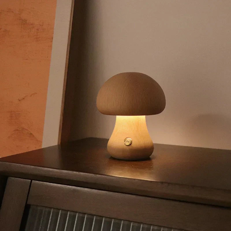 GlowMush | Touch LED Table Lamp – Soft Light for Bedroom & Children’s Room Decoluxe.co.uk