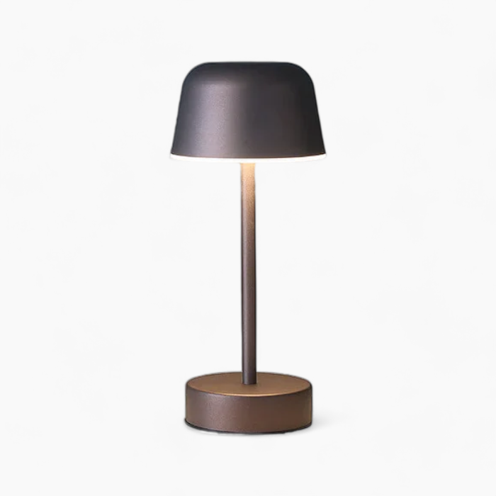 GlowPort | Table Lamp – Portable Lighting with Adjustable Glow Brown 4.7 in x 11 in (12 cm x 28 cm) Decoluxe.co.uk