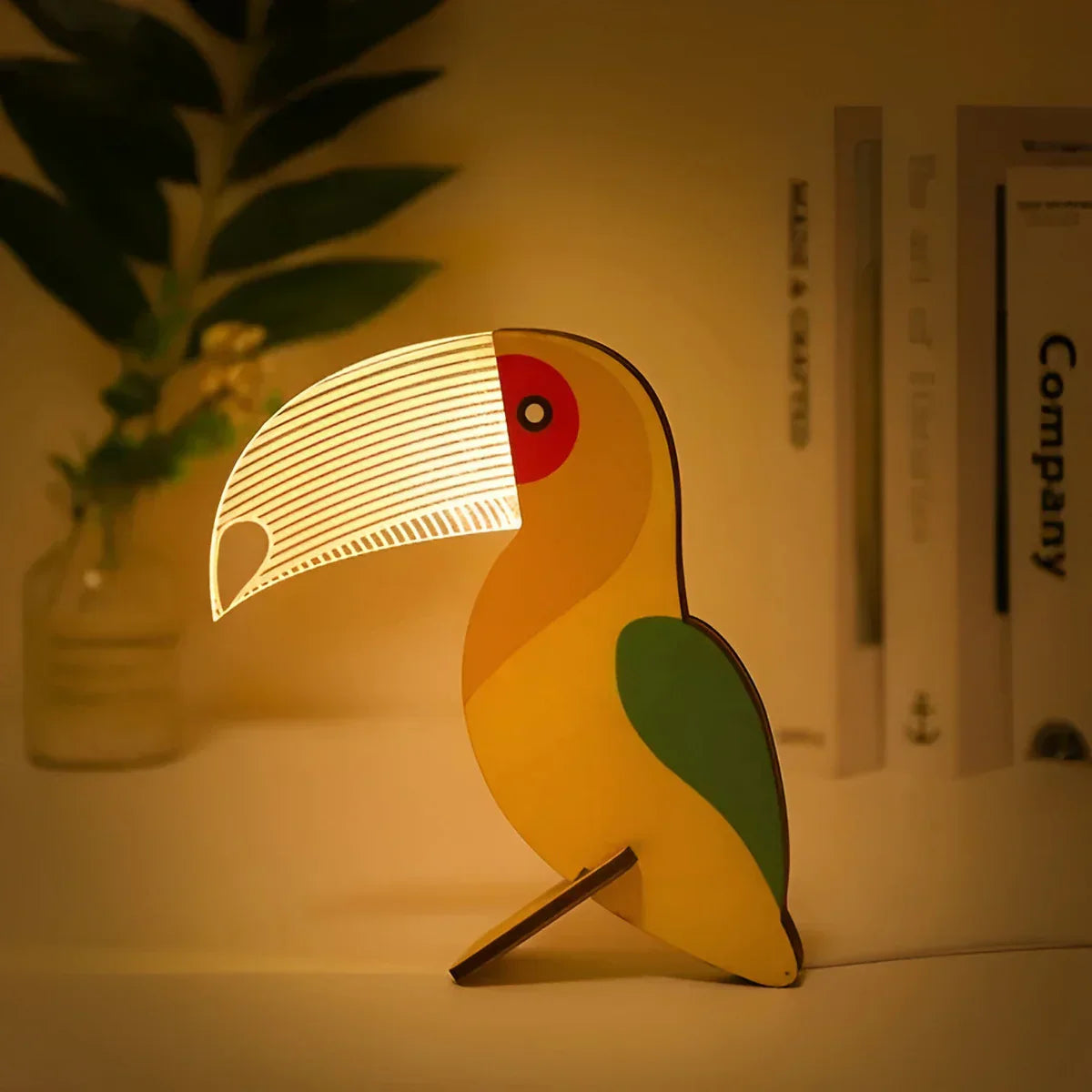 GlowTales | Table Lamp – Enchanting Night Light for Kids’ Bedrooms Toucan Night Lights & Ambient Lighting Decoluxe.co.uk