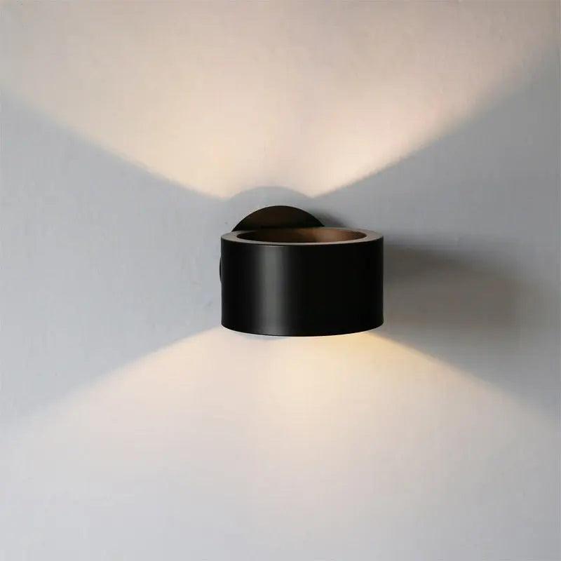 HaloLuxe | Wall Light – Black & Gold Design for Modern Interiors Black 12 x 5 x 6 in (30 cm × 13 cm × 15 cm) Decoluxe.co.uk