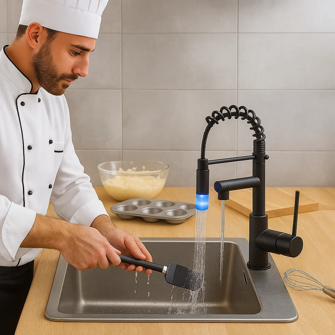 HydroFlex | Kitchen Tap – Stylish Flexible Spout for Modern Kitchens Kitchen Sink Faucets Decoluxe.co.uk