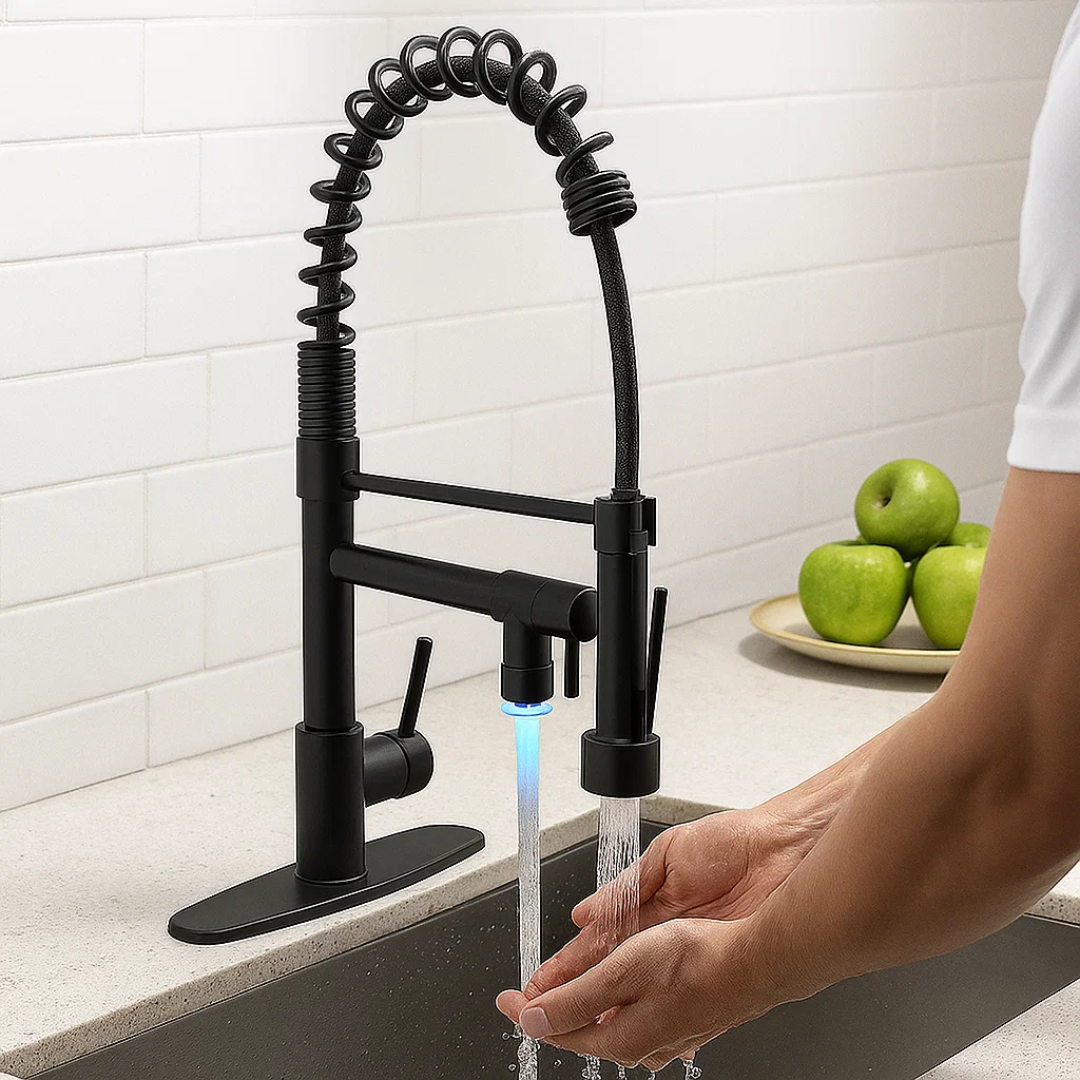 HydroFlex | Kitchen Tap – Stylish Flexible Spout for Modern Kitchens Kitchen Sink Faucets Decoluxe.co.uk