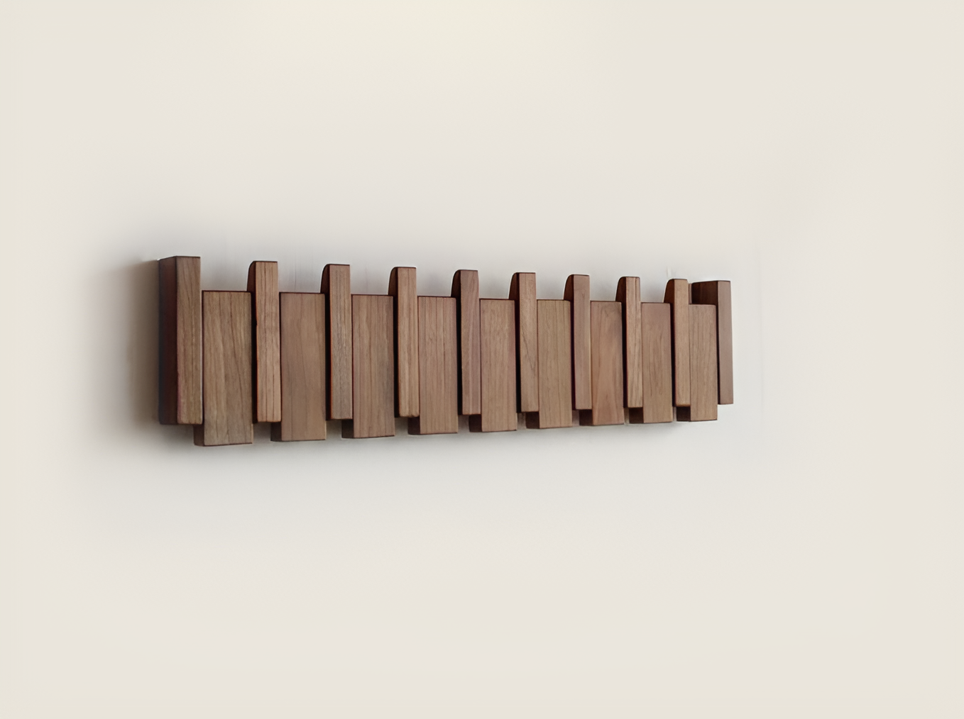KeyHaven | Wall Shelf – Piano Design & Stylish Organisation Walnut wood Decoluxe.co.uk