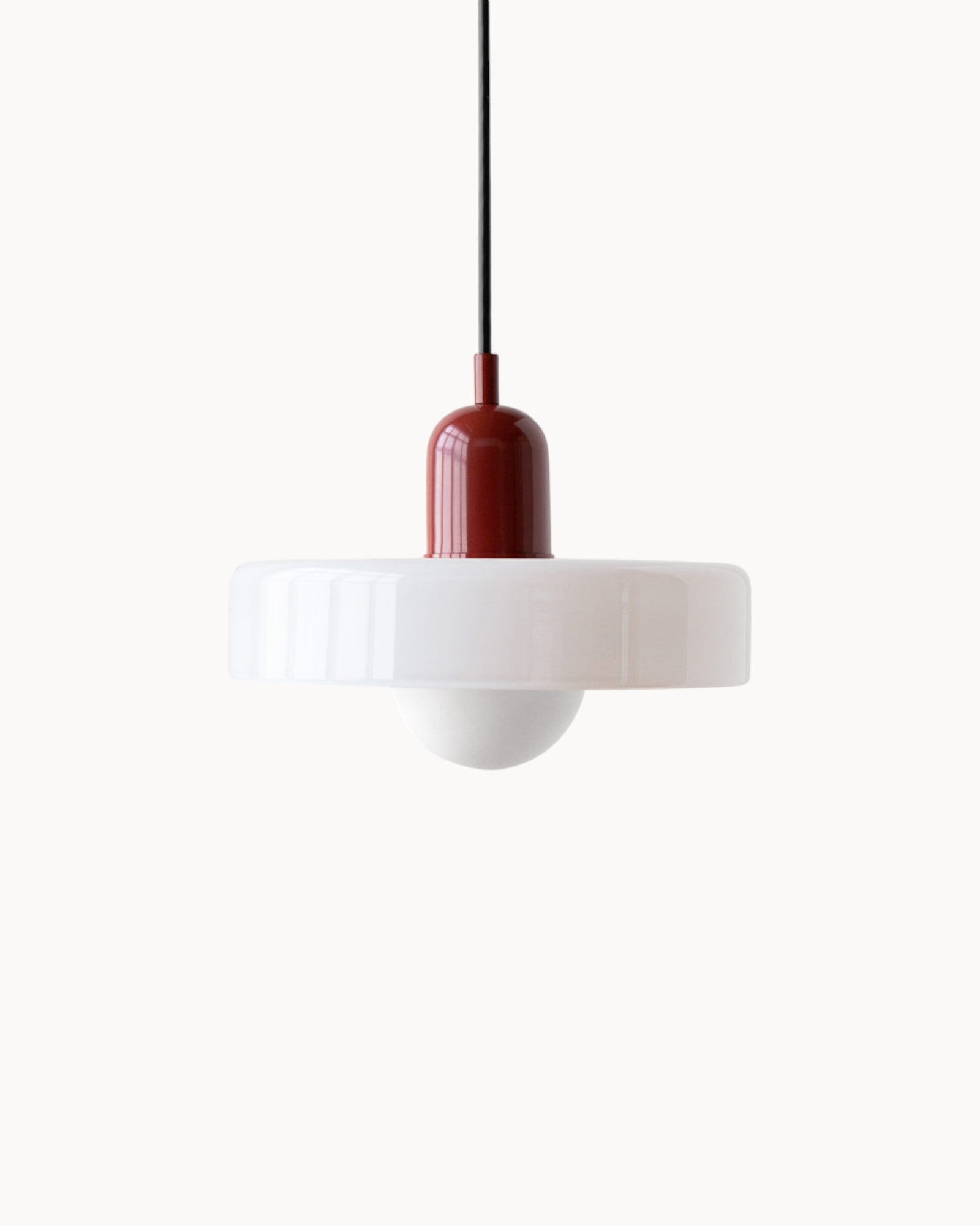 LumeaGlow | Pendant Light – Adjustable Suspension for Dining & Living Red-White Ceiling Light Fixtures Decoluxe.co.uk