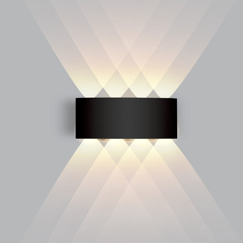 LumeGuard | LED Outdoor Wall Light – Weatherproof Modern Security Black 8W Decoluxe.co.uk