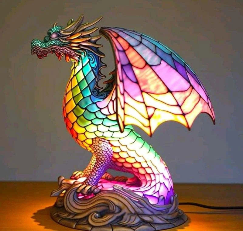 LumiArte | Artistic LED Lamp – Timeless Elegance & Modern Design Flying Dragon 4.72 x 2.8 x 5.9 inches (12cm × 7cm × 15cm) Table Lamps Decoluxe.co.uk