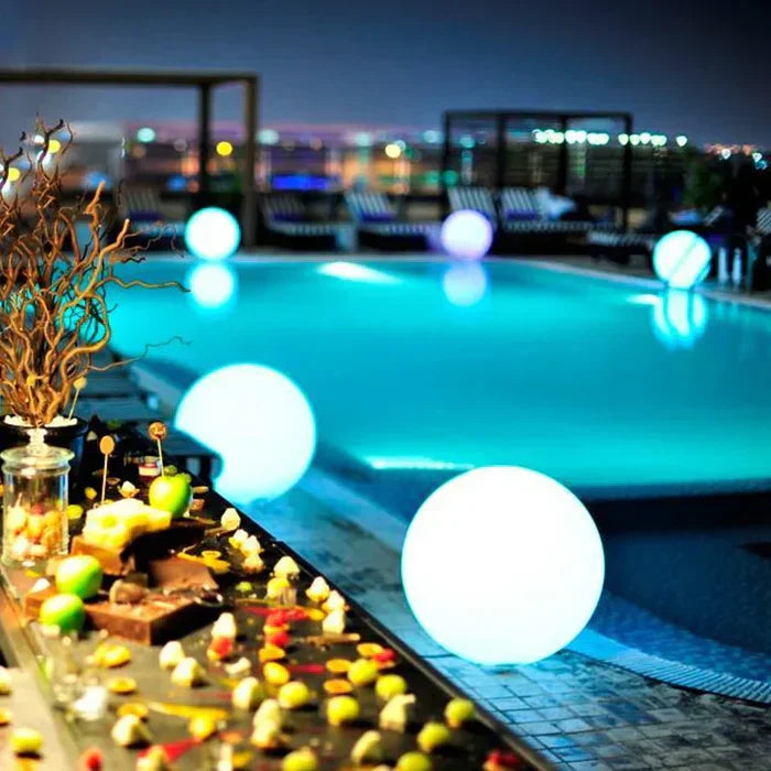 LuminAura | Spherical LED Garden Light – 16-Colour Ambient Glow Landscape Pathway Lighting Decoluxe.co.uk