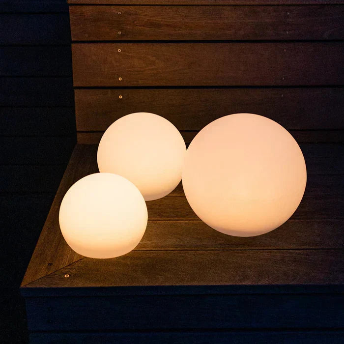 LuminAura | Spherical LED Garden Light – 16-Colour Ambient Glow Landscape Pathway Lighting Decoluxe.co.uk