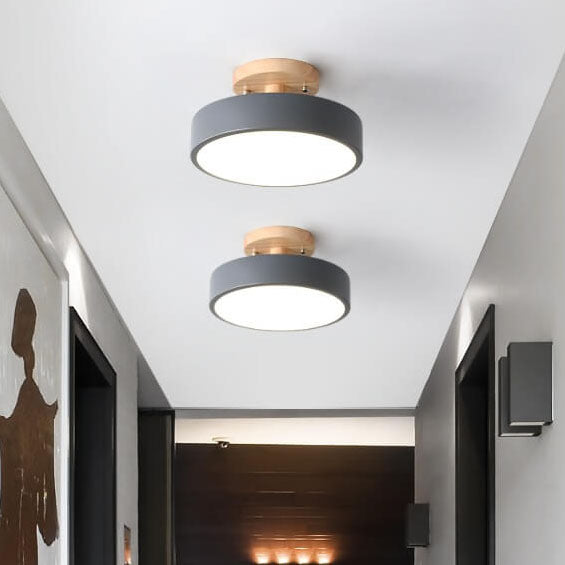 NordicAura | Wooden Ceiling Lamp – Energy-Saving Integrated LED Ceiling Light Fixtures Decoluxe.co.uk