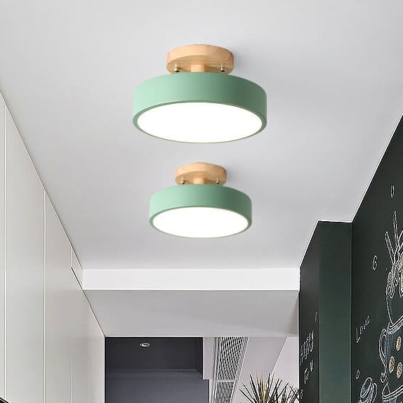 NordicAura | Wooden Ceiling Lamp – Energy-Saving Integrated LED Green Ceiling Light Fixtures Decoluxe.co.uk