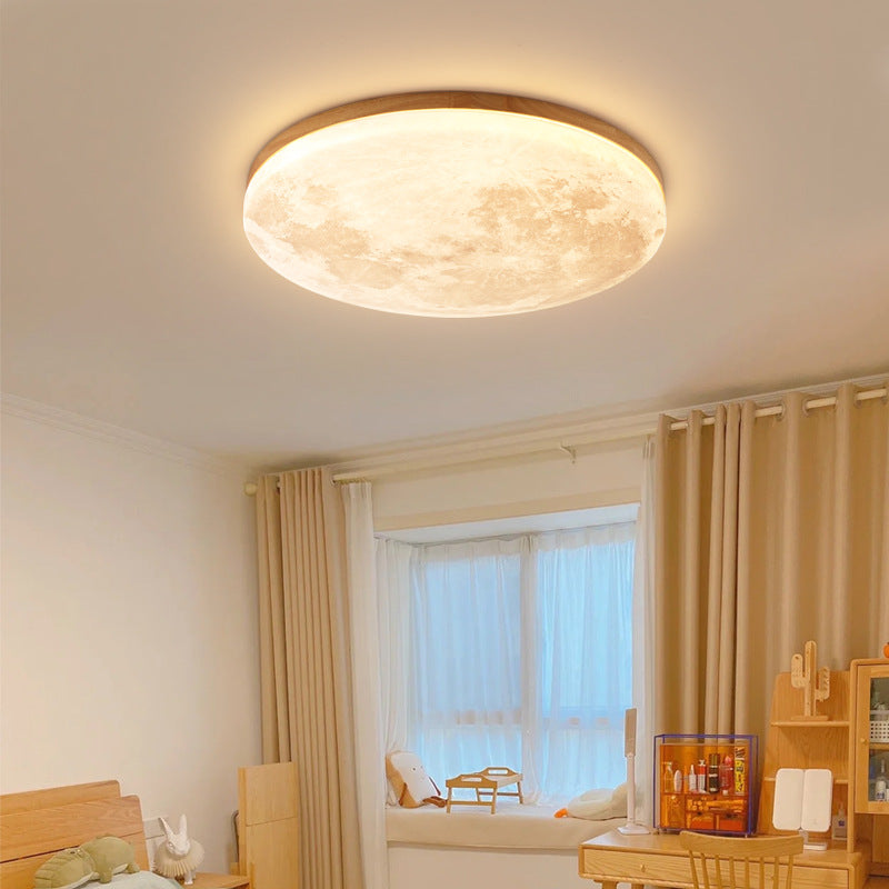 NordicVista | Flush Mount Ceiling Light – Energy-Saving Integrated LED Wood Ceiling Light Fixtures Decoluxe.co.uk