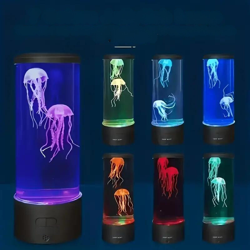 OceanGlow | LED Jellyfish Lamp – Calming Design & Stress Relief Lighting Table Lamps Decoluxe.co.uk
