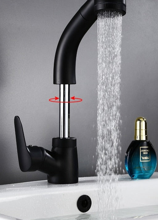PureFlow | Bathroom Mixer Tap – Flexible Spout & Quick Setup Bathroom Sink Faucets Decoluxe.co.uk