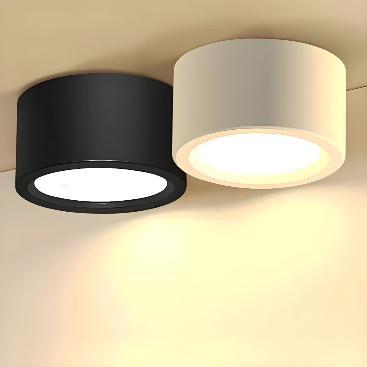 PureNord | Ceiling Light – Simple Contemporary Ceiling Design Black 7W (D10cm × H7cm) Ceiling Light Fixtures Decoluxe.co.uk