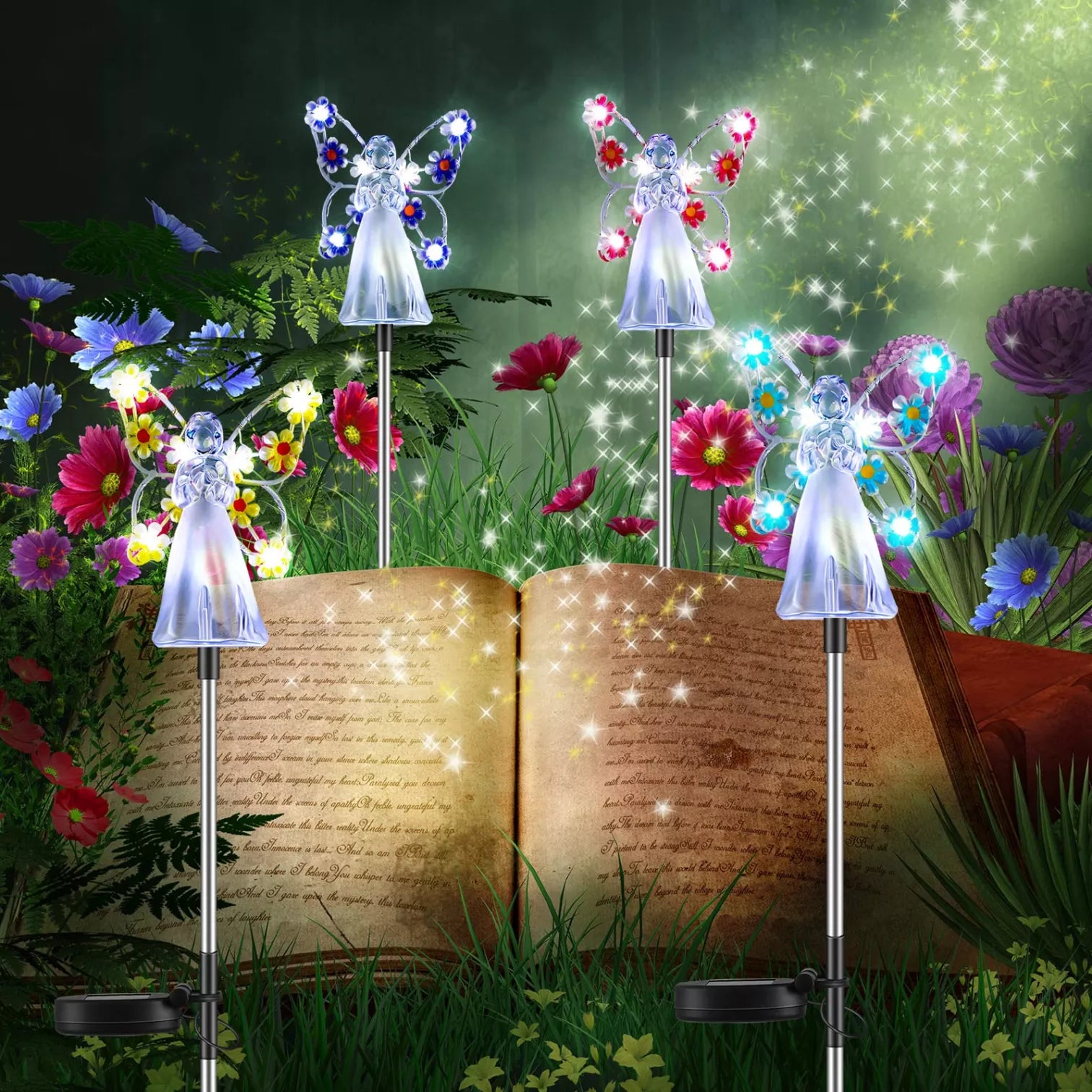 SereniGlow | Solar Angel LED Garden Light – Elegant Outdoor Illumination Landscape Pathway Lighting Decoluxe.co.uk