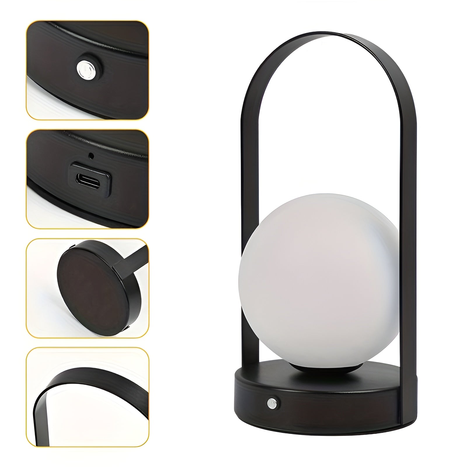 SphereLuxe | Table Lamp – Wireless Rechargeable Touch Control Decoluxe.co.uk