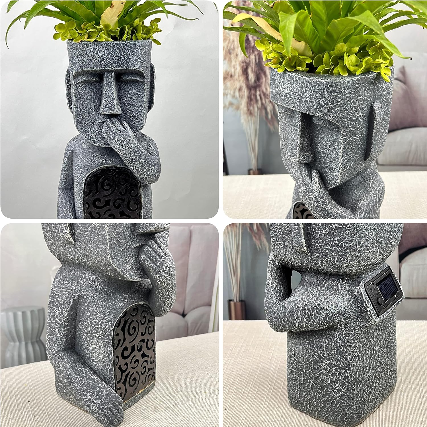 StoneGlow | Solar Garden Statue – Artistic Lighting with Cultural Charm Landscape Pathway Lighting Decoluxe.co.uk