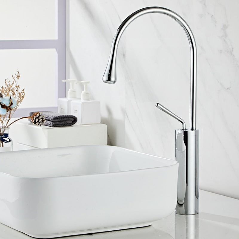 SwanFlow | Bathroom Tap – Elegant Swivel Design for Modern Interiors Bathroom Sink Faucets Decoluxe.co.uk