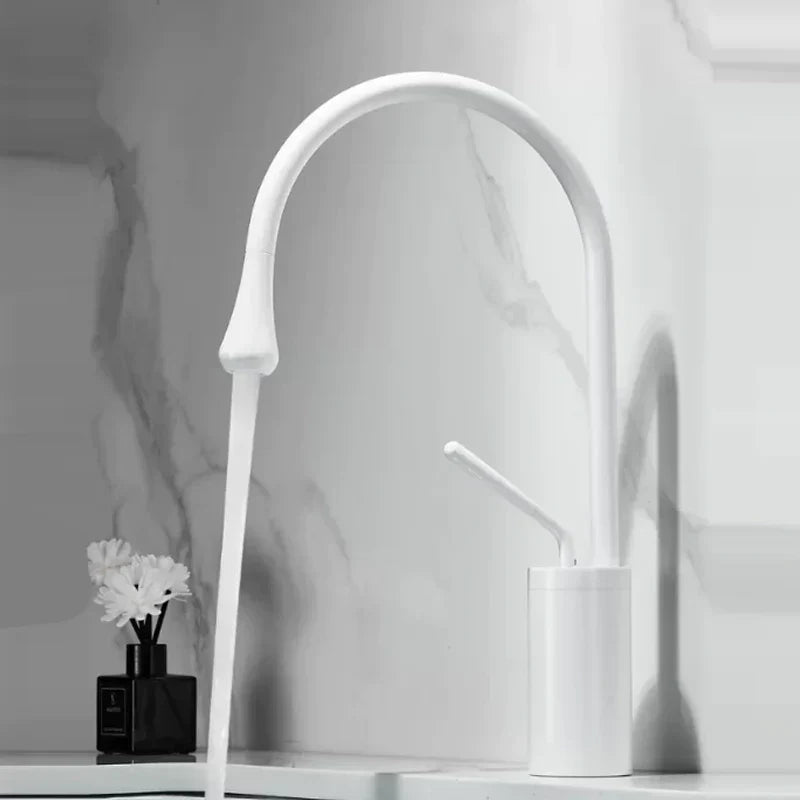 SwanFlow | Bathroom Tap – Elegant Swivel Design for Modern Interiors Bathroom Sink Faucets Decoluxe.co.uk