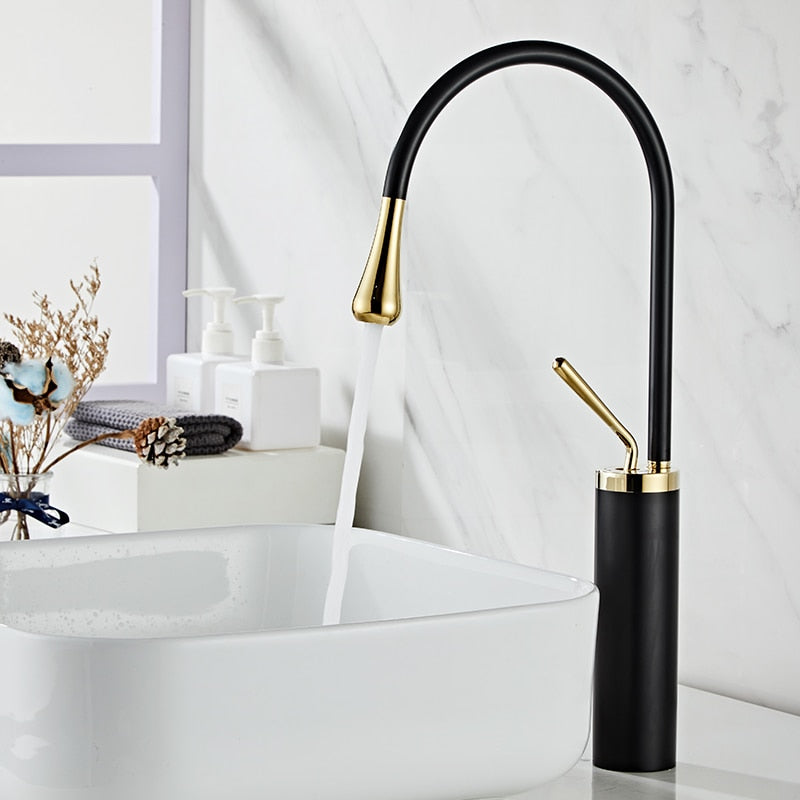 SwanFlow | Bathroom Tap – Elegant Swivel Design for Modern Interiors Bathroom Sink Faucets Decoluxe.co.uk