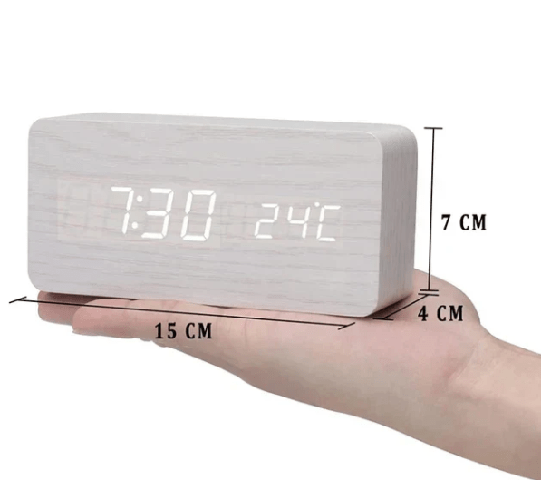 VocaTone | LED Alarm Clock – Minimalist Sound-Activated Display Decoluxe.co.uk