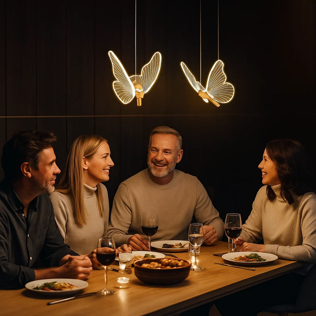 WingGlow | LED Ceiling Lamp – Airy Design and Warm Ambience Ceiling Light Fixtures Decoluxe.co.uk