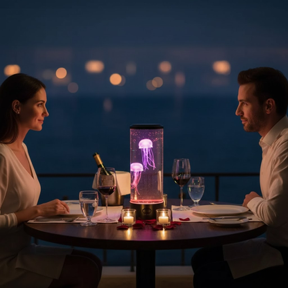 OceanGlow | LED Jellyfish Lamp – Calming Design & Stress Relief Lighting