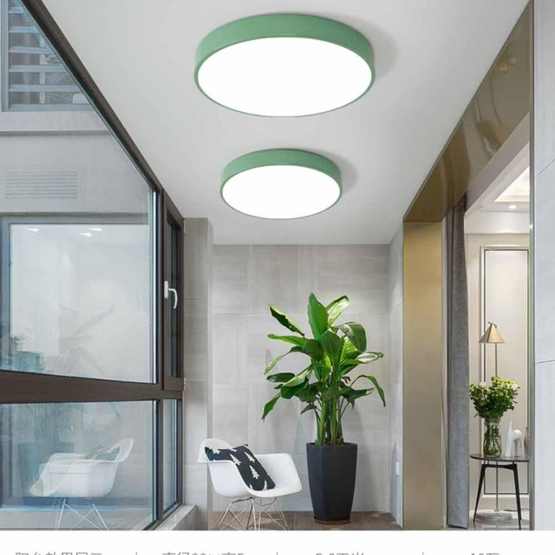 GlowRing | Ceiling Light – Ultra-Slim LED with Pastel Elegance